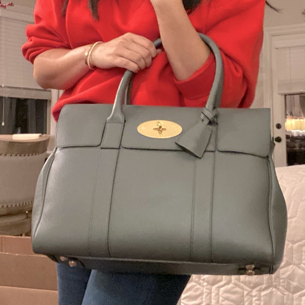 Mulberry Bayswater Leather Tote Bag | Like New Classic Handbag - Picture 4 of 9